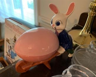 Vintage Ceramic Easter Candy Holder