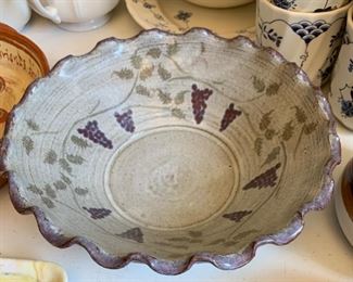 Decorated North Carolina Pottery Bowl