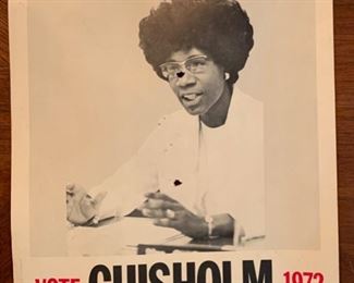 Original Shirley Chisolm Campaign Poster