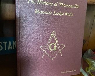Several "The History of Thomasville Masonic Lodge #214" Hardback Books