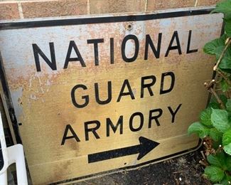 National Guard Armory Sign