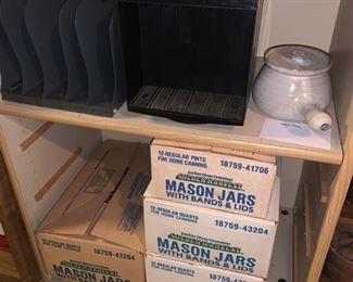 North Carolina Pottery/Cases of Mason Jars