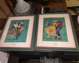 Vintage Dancing Prints