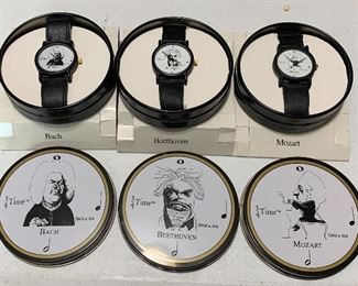 Bach, Beethoven and Mozart Watches