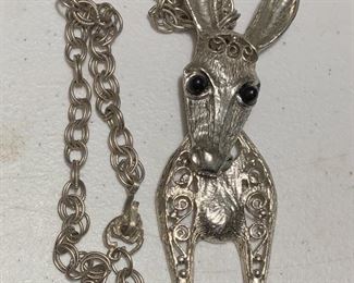 Articulated Donkey Necklace