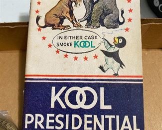Kool Cigarette 1960 Presidential Guide