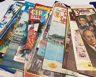 Several Vintage Travel Brochures