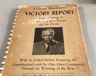WW2 Generals Marshall's Victory Report