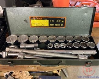 Vintage Buffalo 21 Piece Socket Set