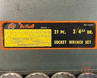 Vintage Buffalo 21 Piece Socket Set