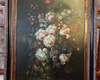 Framed Oil on Canvas by AIRELE