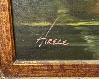 Framed Oil on Canvas by AIRELE