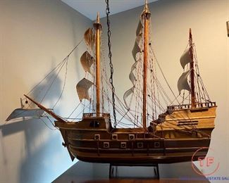 Wood Ship Model of Santa Maria