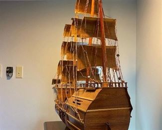 Wood Ship Model of Santa Maria