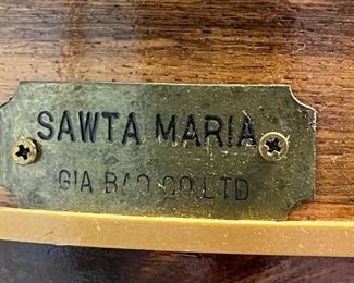 Wood Ship Model of Santa Maria