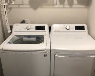 LG washer dryer set. Barely used