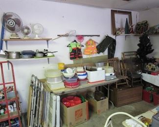 Lots of Tupperware, fans, more garage stuff!