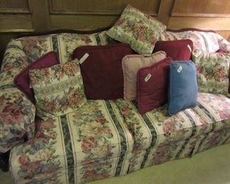 Beautiful Sofa with Matching Love Seat