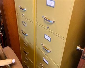 Yellow Retro File Cabinets 