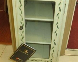 Ashely Furniture Small Distressed Green Cabinet