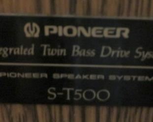Vintage Pioneer S-T500 Speakers