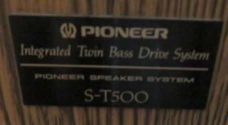 Vintage Pioneer S-T500 Speakers