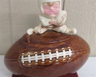 1978 McCoy Boy on Football Cookie Jar ( More Cookie Jars Not Shown)