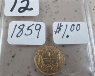 1859 Gold $1.00 Coin