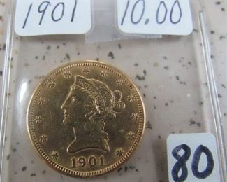1901 Gold $10.00 Coin