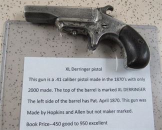 1870's XL Derringer Pistol - .41 Caliber - Only 2,000 Made