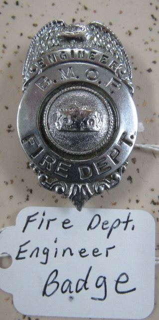 Fire Dept. Engineer Badge 