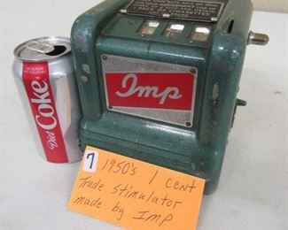 1950's  1 Cent Trade Stimulator - Made by Imp - Works
