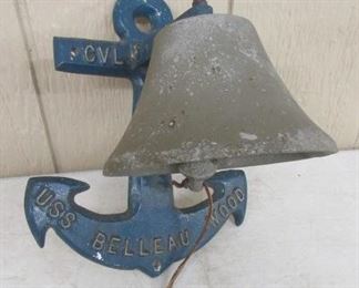 Cast Aluminum Bell w/Anchor
