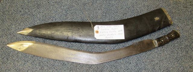 Rare Large 1800's Gurkha Kukri Fighting Knife