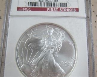 NGC  2006 Silver Eagle - Gem Uncirculated 