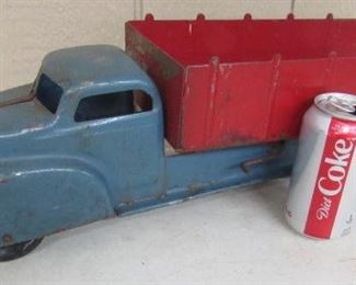 1940's - 1950's  Metal Toy Dump Truck