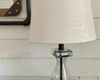 Item 32: (2) Clear Decorative Lamps - 18": $34 each