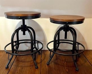 Item 52: (2) Adjustable Bar Stools - 15" x 20.5": $145 ea