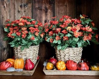 Item 71: Autumn Decor (these are identical - one is just turned sideways!) - 19": $35 each