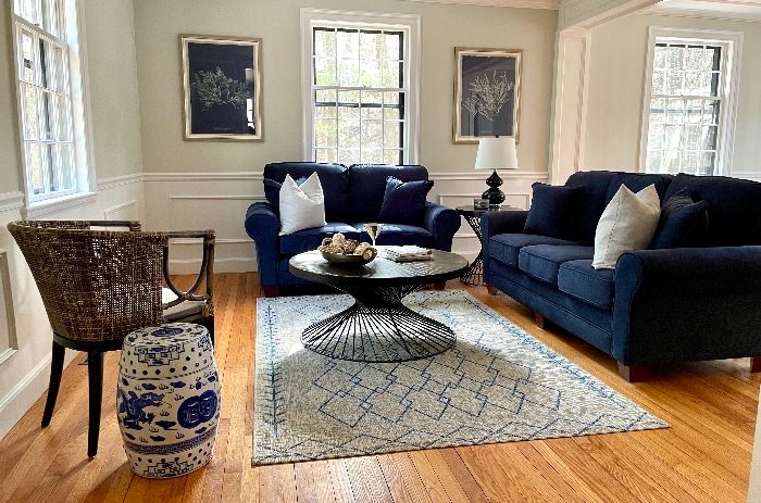 Beautiful home in Dedham is filled with gorgeous, fresh, contemporary furnishings that have NEVER been sat on, used, in any way!