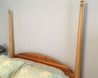 Queen sized Pine 4-poster bed by Maurice Mandel.  