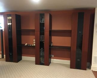 wall unit with media storage (Dania Furniture)