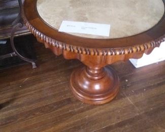 Marble top accent table