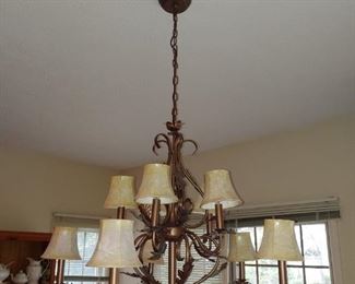 CEILING FIXTURE CAN BE REMOVED IF WE HAVE PROPER HELP/TOOLS, CAP OFF WIRES, ETC.