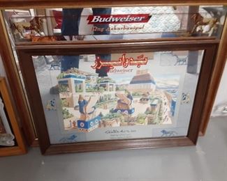 Arabic Budweiser Beer Mirror $250