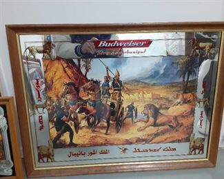 Arabic Budweiser Beer Mirror $250