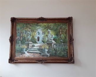 Original oil painting by Leiker $2,800 firm Family's Choice