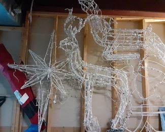 Lighted Christmas reindeer's $20 each