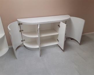 Formica laminated breakfront server White $60