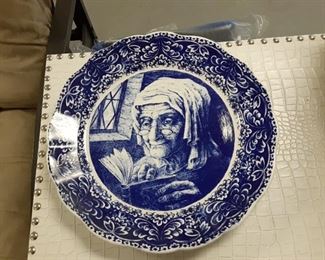 Belgium Boch freres ceramic porcelain Collector Plate 14 in $20
